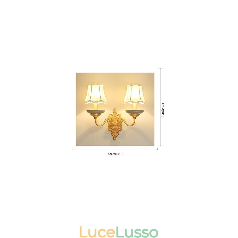 Semplice paese tradizionale classico ottone caratteristica per mini stile uplight applique da parete luce da parete Pu