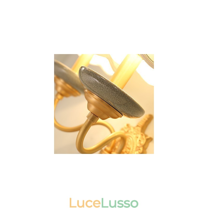 Semplice paese tradizionale classico ottone caratteristica per mini stile uplight applique da parete luce da parete Pu