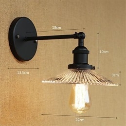 Caratteristica della pittura retrò del paese per applique da parete con luce ambientale in stile mini per la protezione degli occhi