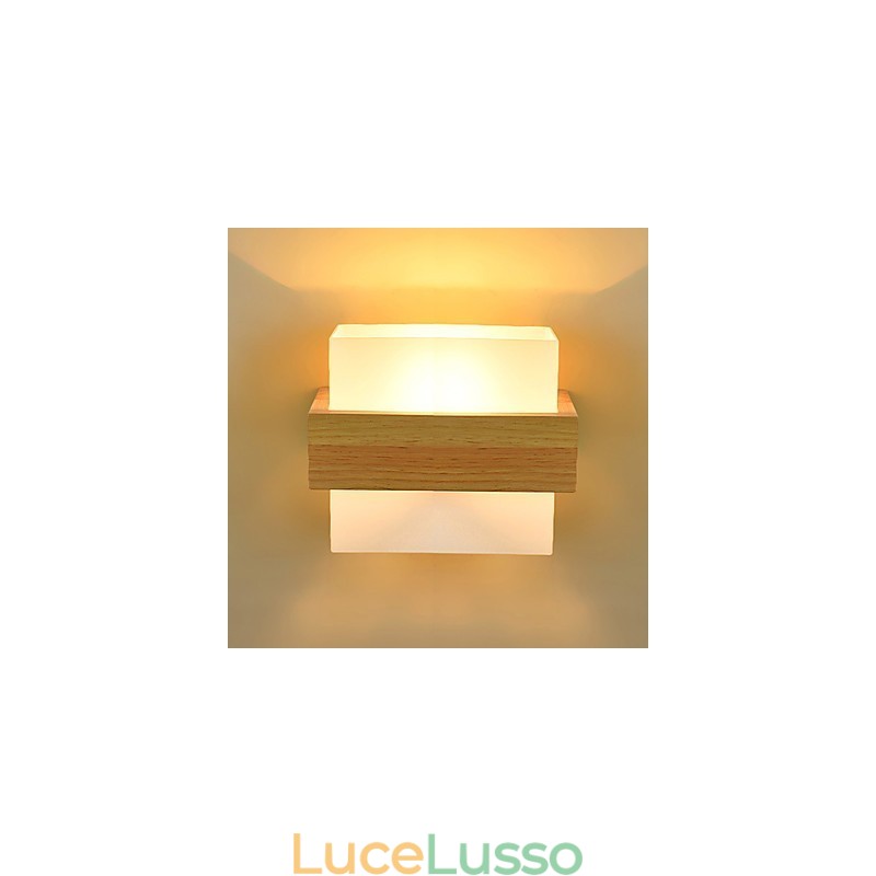 Novità Country Feature per Mini Style Protezione degli occhi Luce ambientale Applique Luce notturna da comodino Lampada da parete creativa per balcone