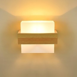 Novità Country Feature per Mini Style Protezione degli occhi Luce ambientale Applique Luce notturna da comodino Lampada da parete creativa per balcone