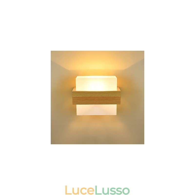 Novità Country Feature per Mini Style Protezione degli occhi Luce ambientale Applique Luce notturna da comodino Lampada da parete creativa per balcone