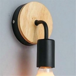 Lampada da parete in ferro battuto moderna minimalista creativa personalità corridoio balcone camera da letto comodino