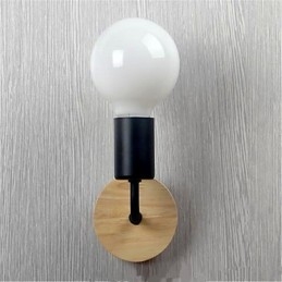 Lampada da parete in ferro battuto moderna minimalista creativa personalità corridoio balcone camera da letto comodino