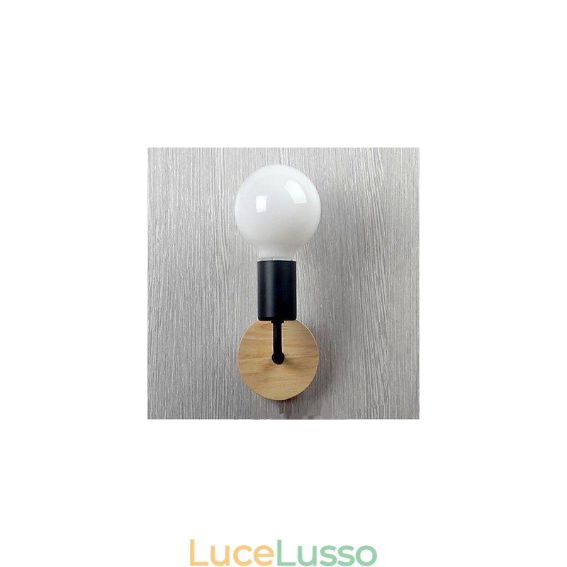 Lampada da parete in ferro battuto moderna minimalista creativa personalità corridoio balcone camera da letto comodino