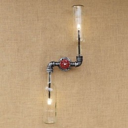 Applique da parete rustica in ottone per luce ambientale