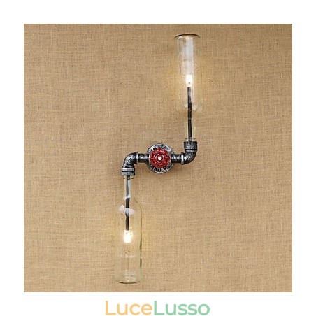 Applique da parete rustica in ottone per luce ambientale Applique da parete rustica in ottone per luce ambientale