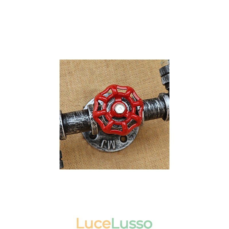 Applique da parete rustica in ottone per luce ambientale