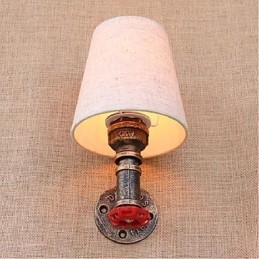 Applique da parete rustica in ottone per luce ambientale