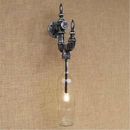Applique da parete rustica Lodge Silver Feature per luce ambientale