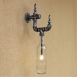 Applique da parete rustica Lodge Silver Feature per luce ambientale