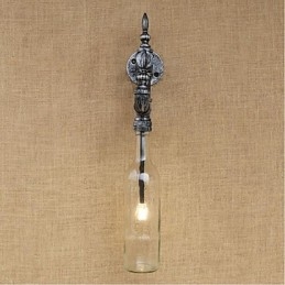Applique da parete rustica Lodge Silver Feature per luce ambientale