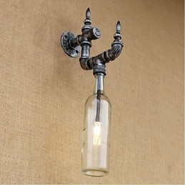 Applique da parete rustica Lodge Silver Feature per luce ambientale