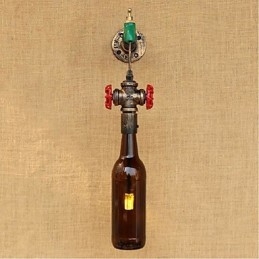 Moderna nuova lampada da parete creativa in bottiglia Lampada da parete