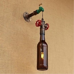 Moderna nuova lampada da parete creativa in bottiglia Lampada da parete