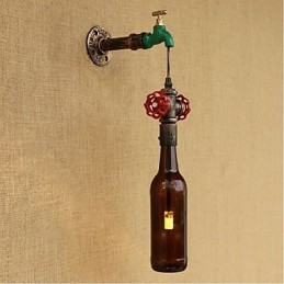 Moderna nuova lampada da parete creativa in bottiglia Lampada da parete
