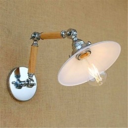 Moderna e contemporanea, caratteristica cromata per braccio oscillante, luce ambientale, luci a braccio oscillante, applique