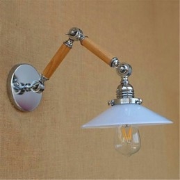 Moderna e contemporanea, caratteristica cromata per braccio oscillante, luce ambientale, luci a braccio oscillante, applique