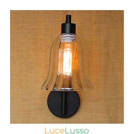 Finitura rustica in ossido nero per la luce ambientale del braccio oscillante Finitura rustica in ossido nero per la luce ambientale del braccio oscillante