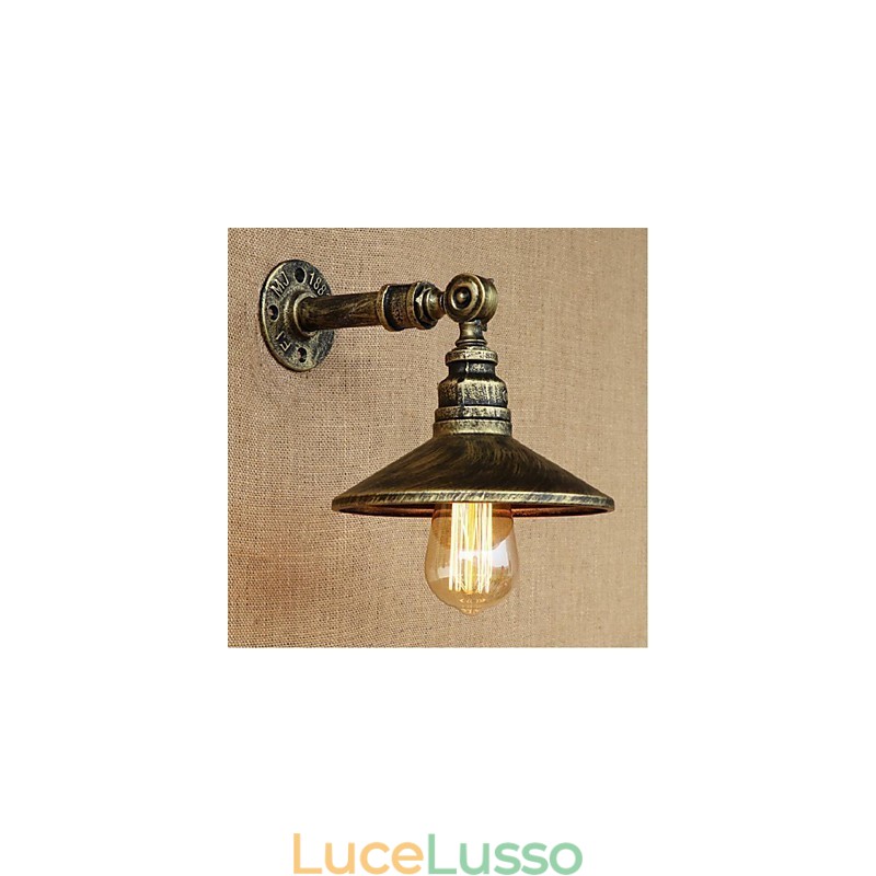 Lampada da parete in stile industriale con tubo dell'acqua nordico