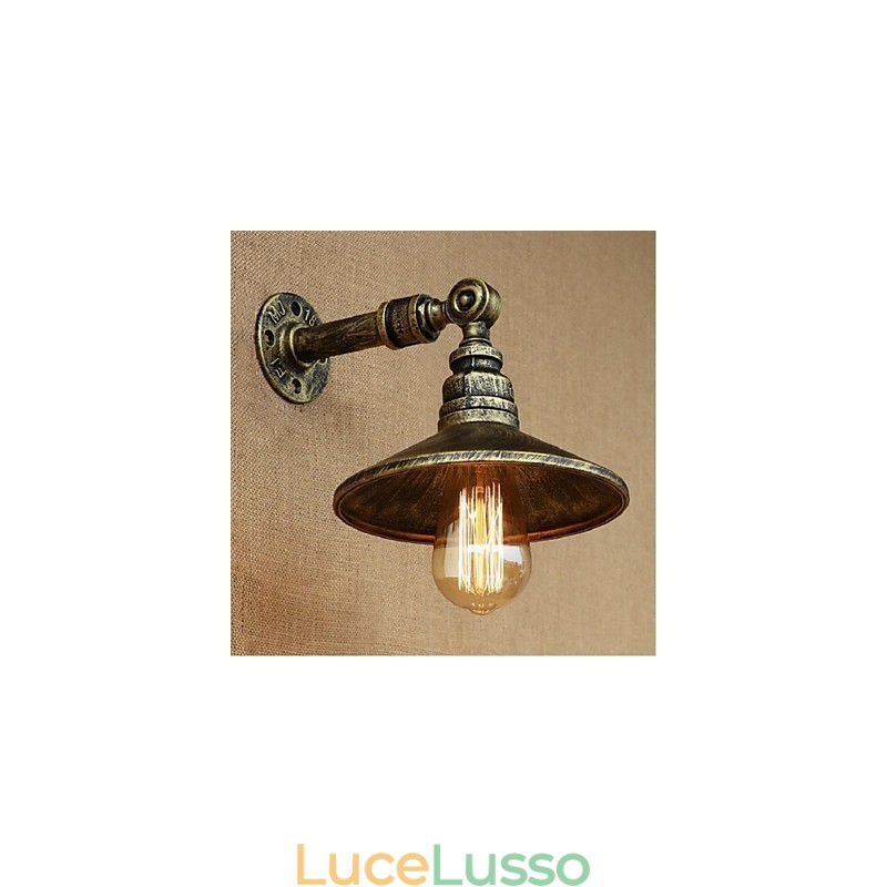 Lampada da parete in stile industriale con tubo dell'acqua nordico