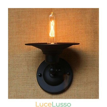 Dipinto rustico in stile Lodge Country per applique da parete con luce ambientale a braccio oscillante