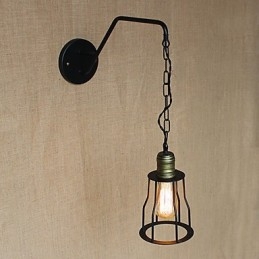 Lampada da parete in ferro per corridoi di catene di ristoranti e caffè