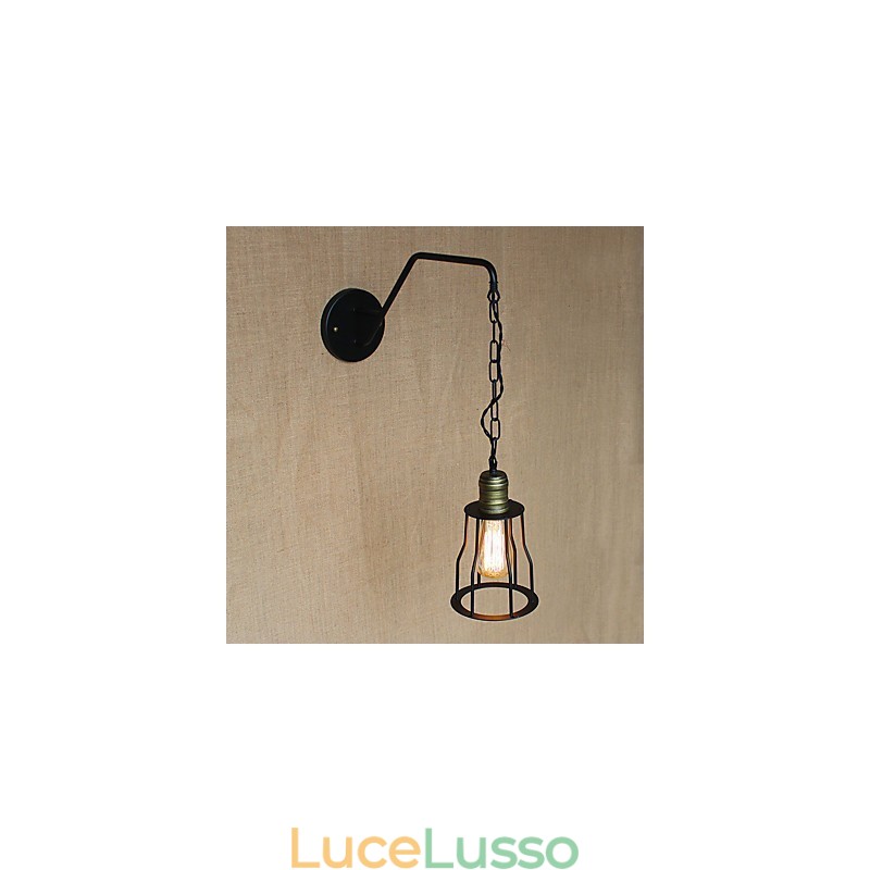 Lampada da parete in ferro per corridoi di catene di ristoranti e caffè