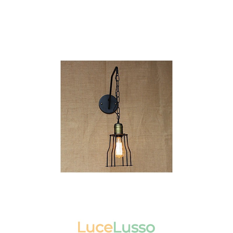 Lampada da parete in ferro per corridoi di catene di ristoranti e caffè