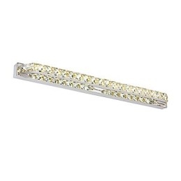 Lampada da specchio lunga di alta qualità Luci da bagno Applique in metallo e cristallo