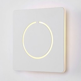 Funzione di pittura moderna contemporanea integrata per applique da parete con luce ambientale
