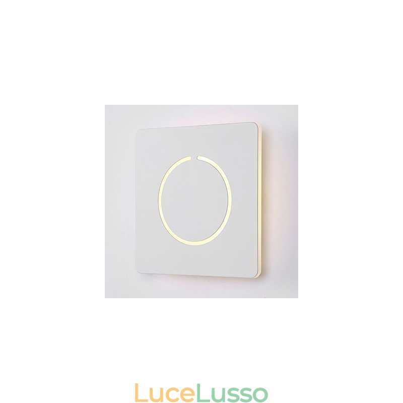 Funzione di pittura moderna contemporanea integrata per applique da parete con luce ambientale