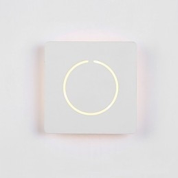 Funzione di pittura moderna contemporanea integrata per applique da parete con luce ambientale