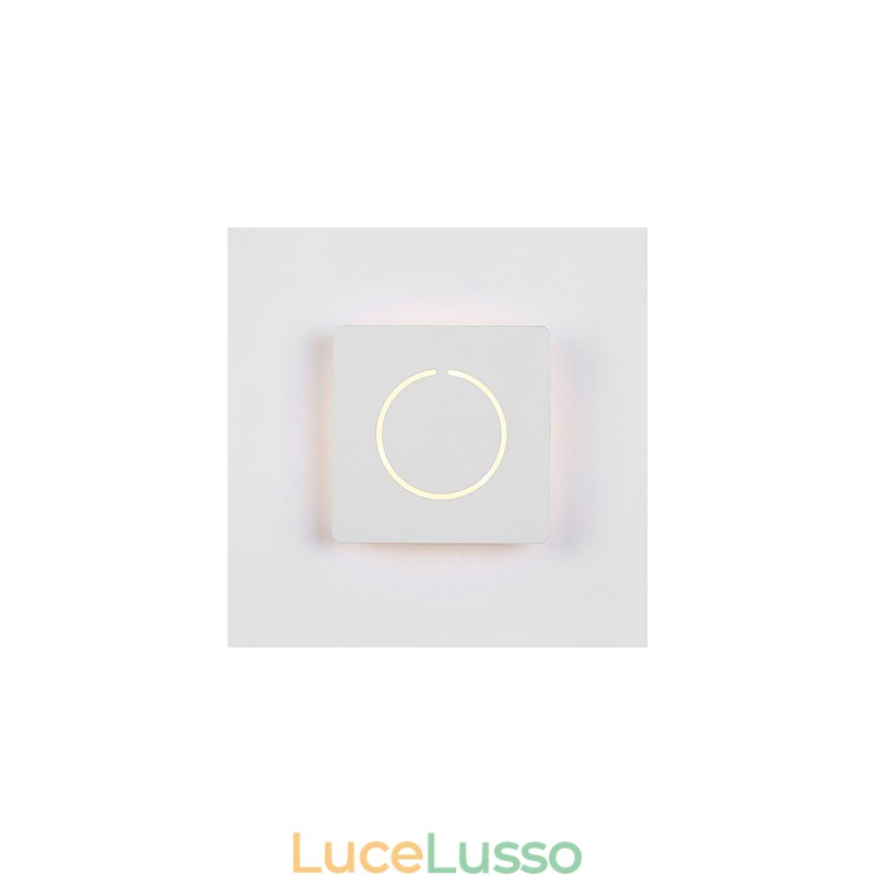 Funzione di pittura moderna contemporanea integrata per applique da parete con luce ambientale