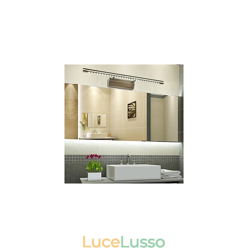 Lampada a specchio con tubo tondo Hardware