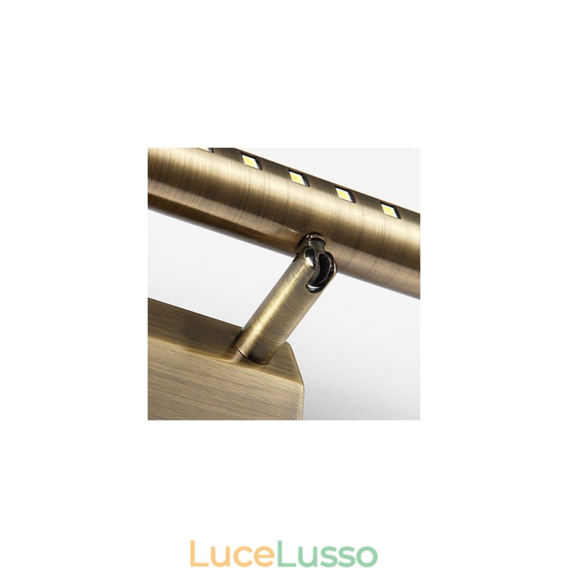 Lampada a specchio con tubo tondo Hardware