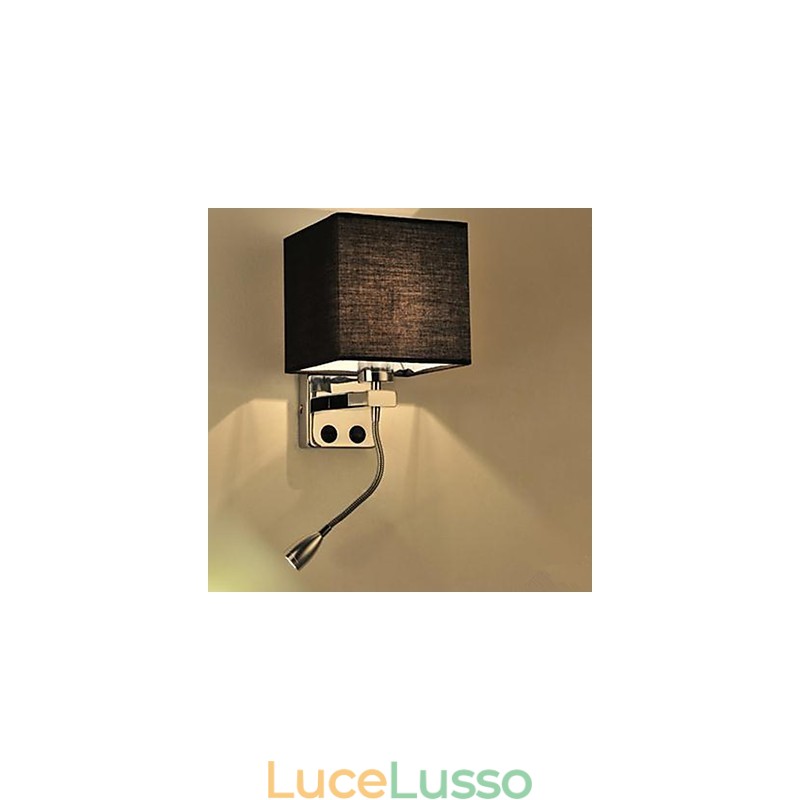 Lampada da comodino moderna in tessuto creativo per corridoio, balcone, camera d'albergo
