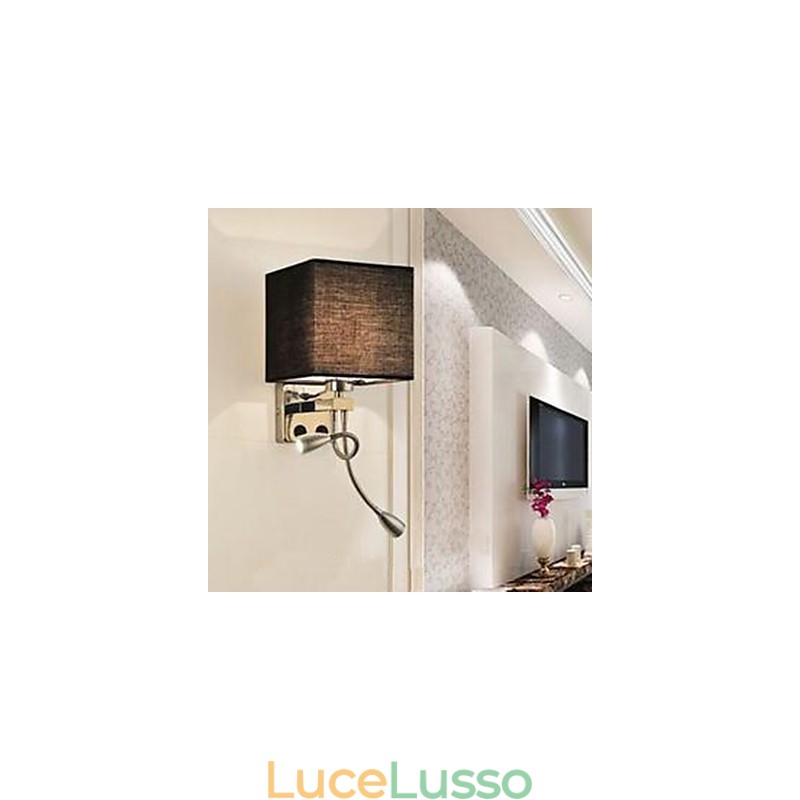 Lampada da comodino moderna in tessuto creativo per corridoio, balcone, camera d'albergo