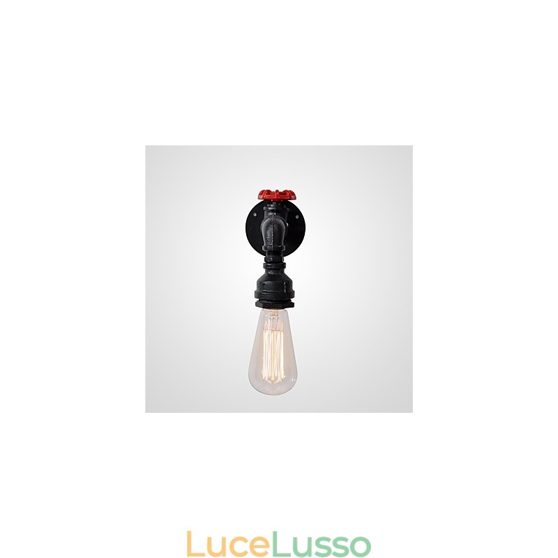 Applique da parete con tubi dell'acqua, stile retrò industriale, creativo, country, in metallo, per ristoranti, bar, tavoli da bar, applique da parete