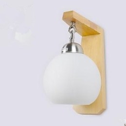 Lampada da parete per comodino con scala in legno d'arte giapponese