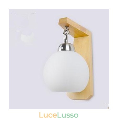 Lampada da parete per comodino con scala in legno d'arte giapponese Lampada da parete per comodino con scala in legno d'arte giapponese