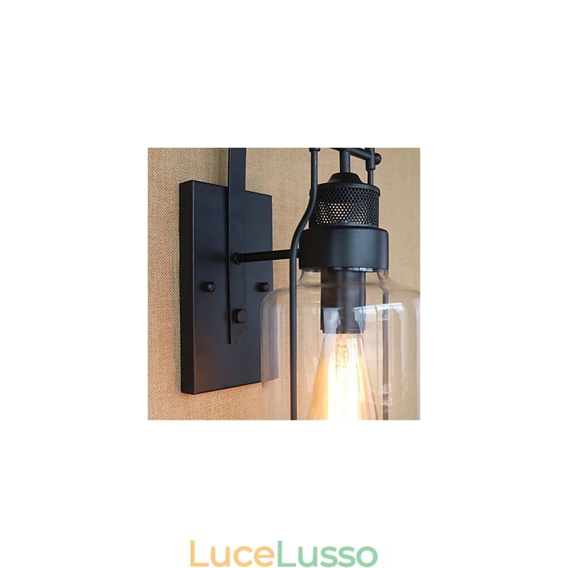 Finitura rustica in ossido nero retrò per la protezione degli occhi Luce ambientale