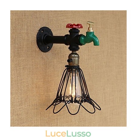 Caratteristica della pittura retrò del paese per applique da parete in stile mini con luce ambientale Caratteristica della pittura retrò del paese per applique da parete in stile mini con luce ambientale