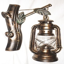 Dipinto rustico Lodge Caratteristica per applique da parete in stile Mini Uplight Applique da parete