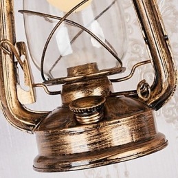 Dipinto rustico Lodge Caratteristica per applique da parete in stile Mini Uplight Applique da parete
