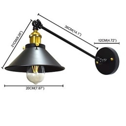 Lampada da parete Buzz Wall Iron Lampada da parete Dumb Black Lightsaber su parete