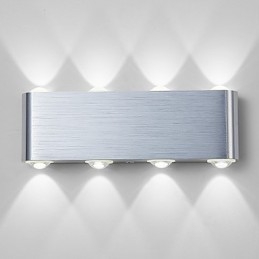 Lampada da parete moderna in alluminio leggero a filo integrata
