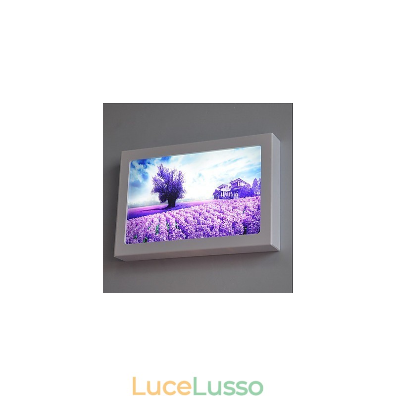 Pittura moderna contemporanea integrata, caratteristica moderna contemporanea per applique da parete con luce ambientale