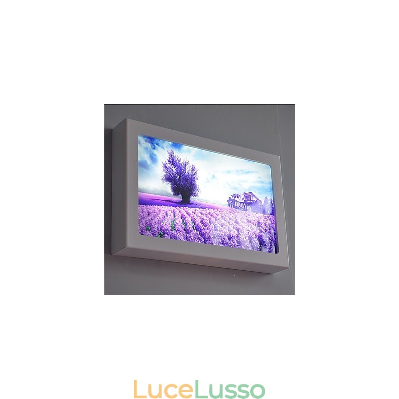 Pittura moderna contemporanea integrata, caratteristica moderna contemporanea per applique da parete con luce ambientale