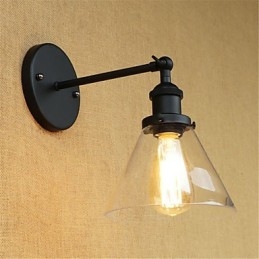 Applique da parete con luce ambientale in stile mini, stile retrò, elettroplaccato, per la protezione degli occhi
